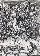 Albrecht Durer St.Michael Battling the Dragon oil